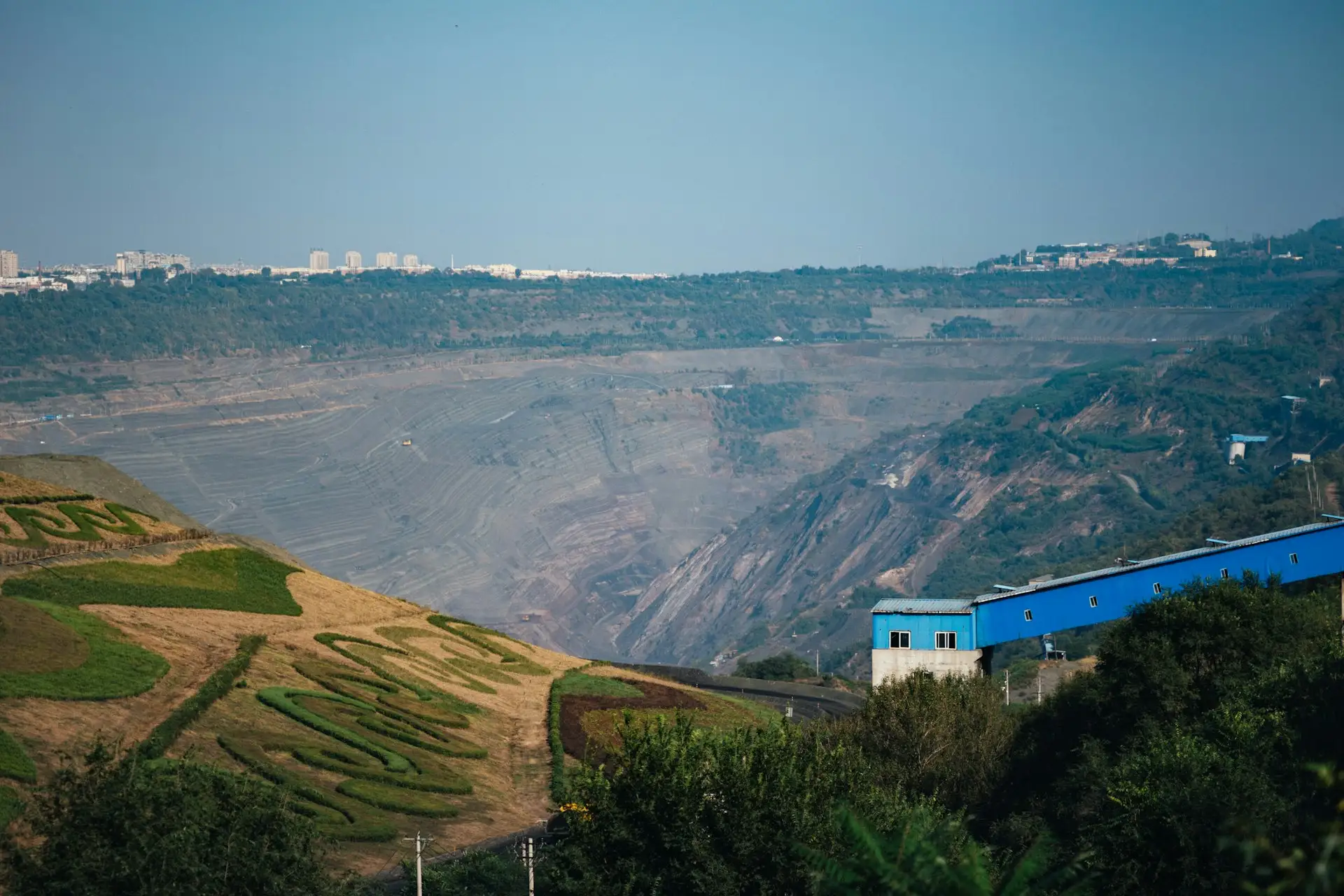 Open pit mining operations