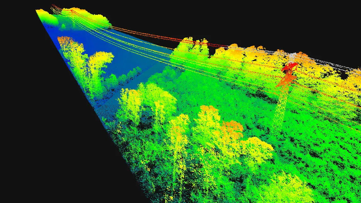 LiDAR point cloud scan